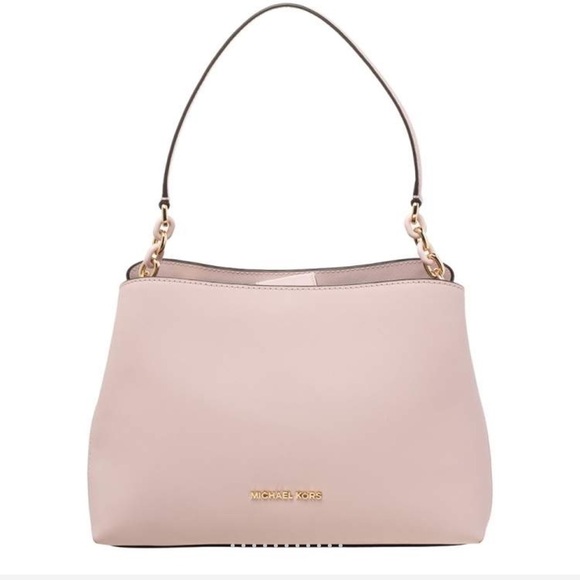 Michael Kors Handbags - Michael Kors Powder Pink Saffiano Leather Sofia Shoulder Bag